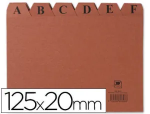 MARIOLA INDICE A-Z NÂº4 PARA FICHERO - MEDIDAS 200X120MM - COLOR MARRON