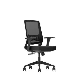 CROMAD GAMA SENIOR SE2000 SILLA DE OFICINA - PISTON DE GAS DE GRADO 4 - SOPORTE LUMBAR - RESPALDO DE MALLA - REPOSABRAZOS FIJOS