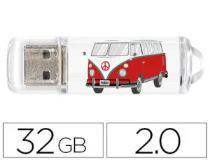 TECHONETECH CAMPER VAN VAN MEMORIA USB 2.0 32GB (PENDRIVE)