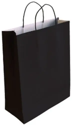BOLSA DE PAPEL ANDINA CELULOSA BLANCA 40X46X18 CM NEGRO A GRANEL CAJA DE 200
