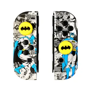 FR-TEC COMBO PACK BATMAN CARCASAS DURAS PROTECTORAS PARA JOYCONS NINTENDO SWITCH - GRIPS CON LOGO DE BATMAN - CAJA DE 16 JUEGOS - COLOR VARIOS