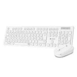 SUBBLIM COMBO BUSINESS SLIM - TECLADO Y RATÃ³N INALÃ¡MBRICOS - ERGONOMÃ­A Y SILENCIO - 2.4G - COLOR BLANCO