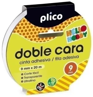CINTA ADHESIVA DOBLE CARA 009MM 50M