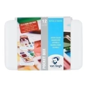 CAJA ACUARELAS POCKET 12 3 PANS