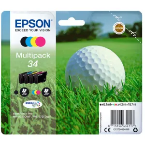 CARTUCHO EPSON 34 BK/C/M/Y PK4