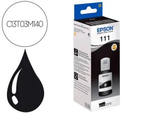 EPSON 111 NEGRO BOTELLA DE TINTA PIGMENTADA ORIGINAL - C13T03M140