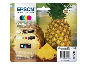 EPSON 604XL/604 PACK DE 4 CARTUCHOS DE TINTA ORIGINALES - C13T10H94010