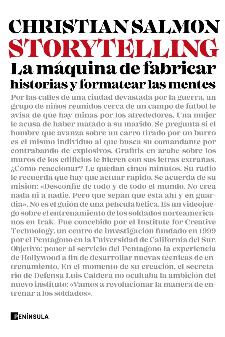Storytelling. La máquina de fabricar historias y formatear las mentes