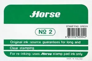 HORSE TAMPON METALICO NÂº2 - FACIL DE RECARGAR - RESISTENTE Y DURADERO - COLOR VERDE