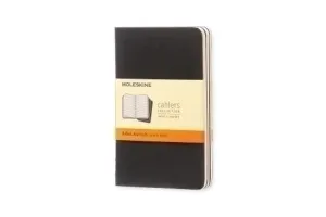 PACK 3 LIBRETAS MOLESKINE 9X14 NEGRO HORIZONTAL