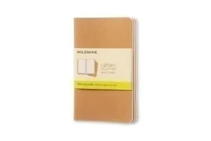 PACK 3 CUAD.MOLESKINE MARRON LISO 9X14