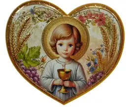 CUADRO COMUNIÓN CORAZÓN NIÑO JESÚS