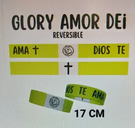 PULSERA GLORY BIBLE AMOR DEI (DIOS TE AMA) MEDIANA