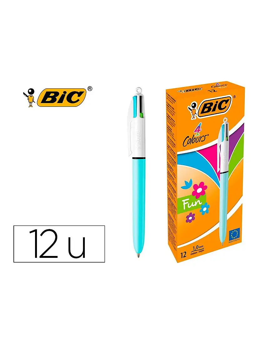 Boligrafo Colores Pastel Bic Cuatro Edicion Limitada