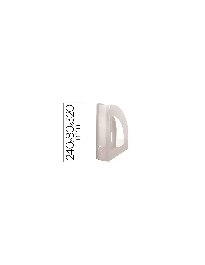 Revistero Plastico Q-Connect Transparente