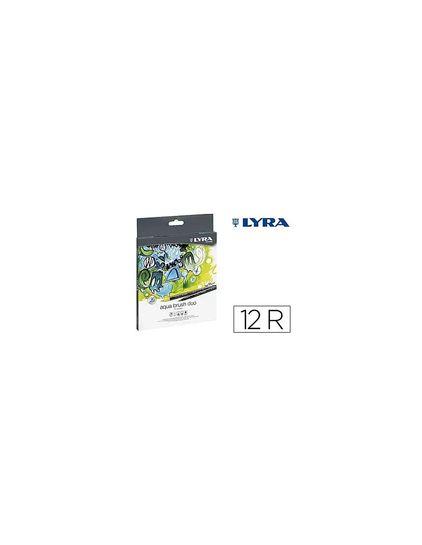 Rotulador Lyra Aqua Brush Duo Caja De 12 Colores