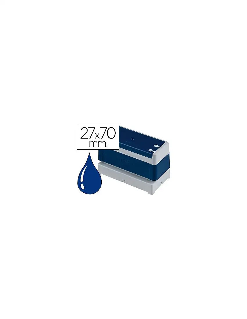 Sello Automatico Brother 27 Mm X 70 Mm Azul