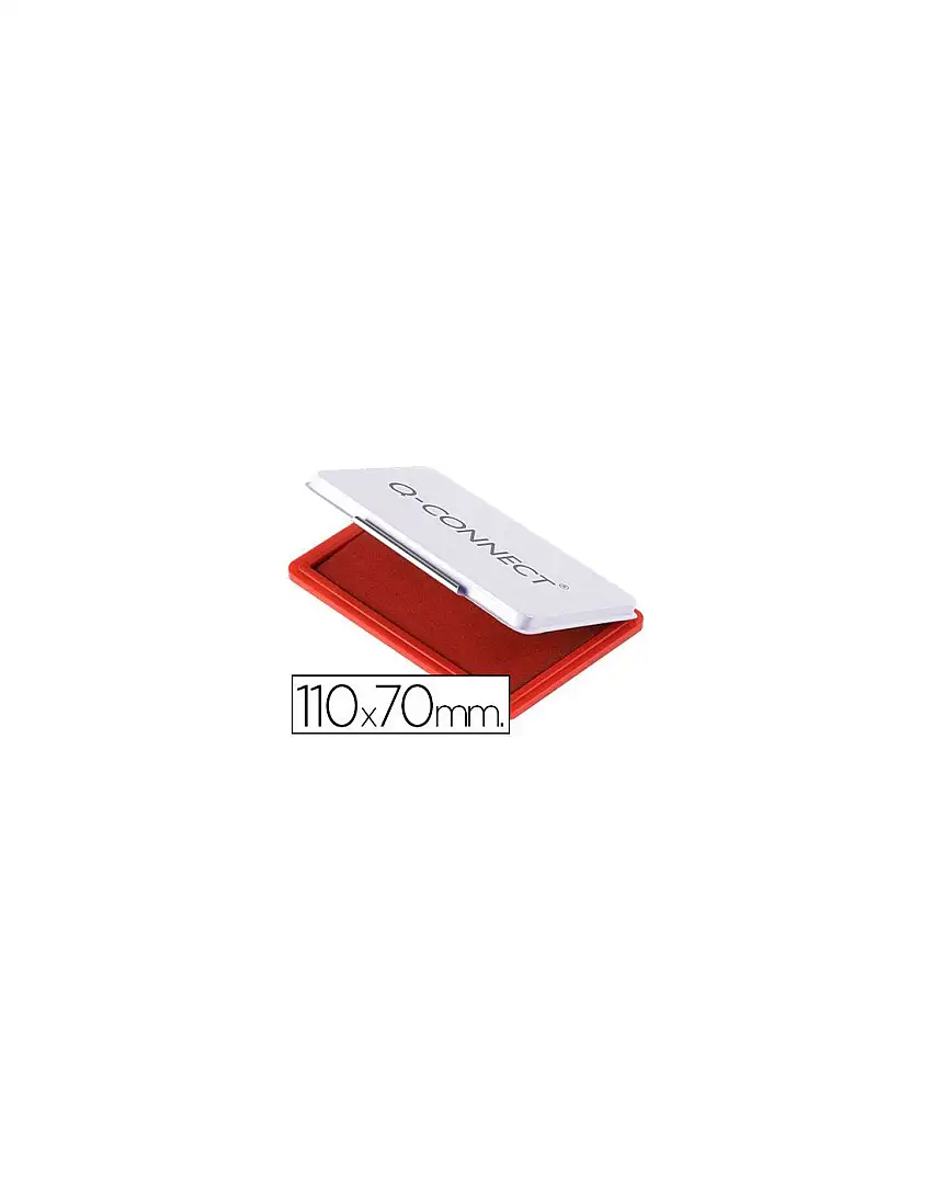 Tampon Q-Connect Nº2 110X70 Mm Rojo