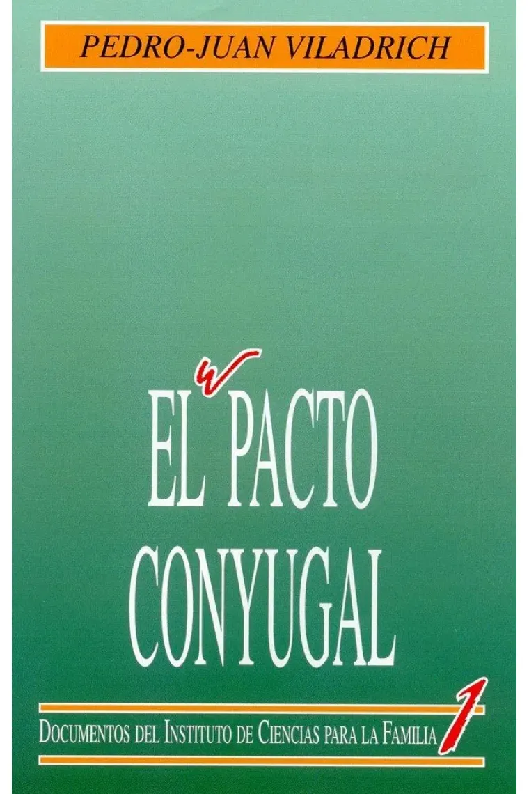 El pacto conyugal