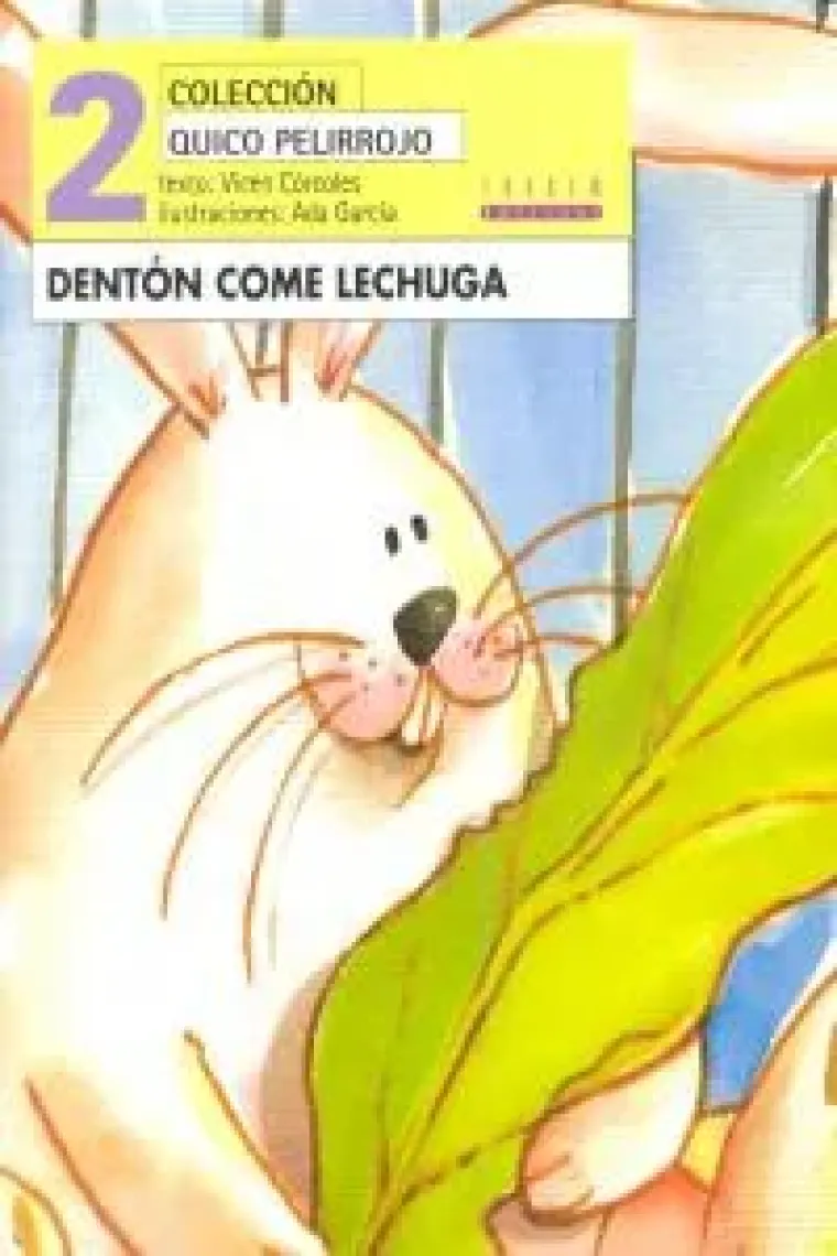 Dentón come lechuga