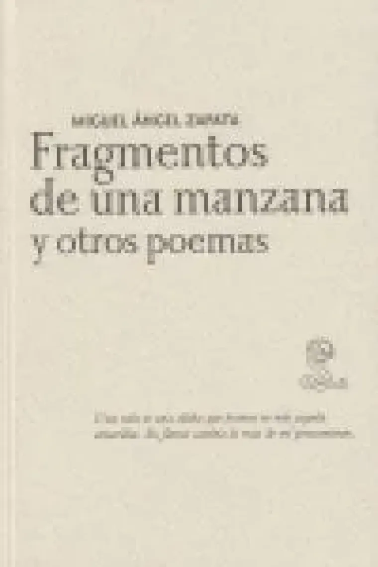 Fragmentos de una manzana y otros poemas