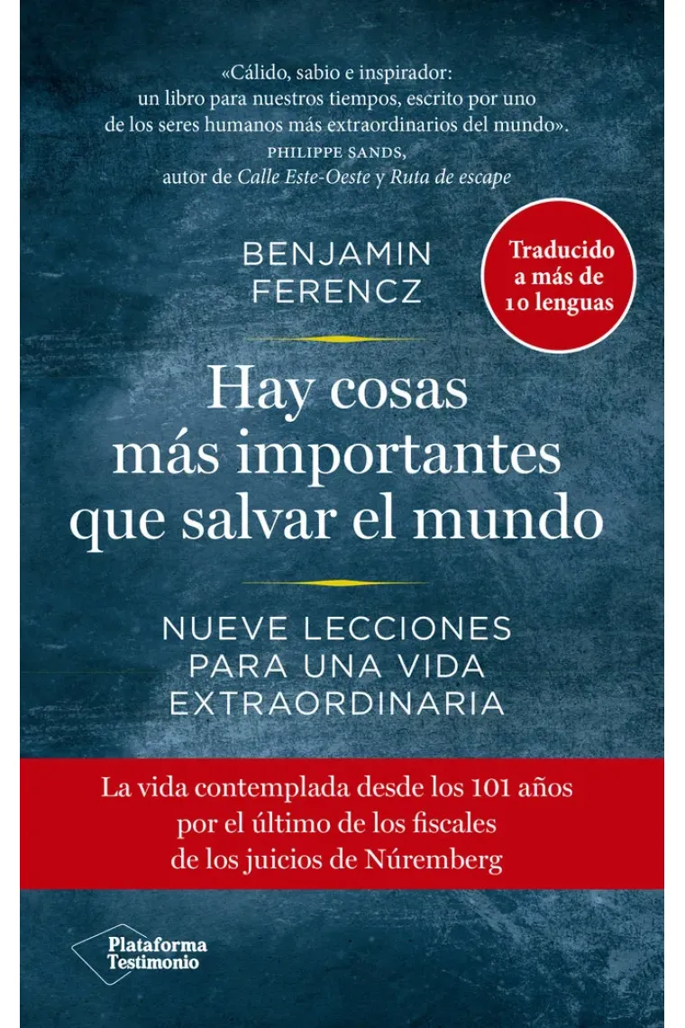 Hay cosas más importantes que salvar el mundo