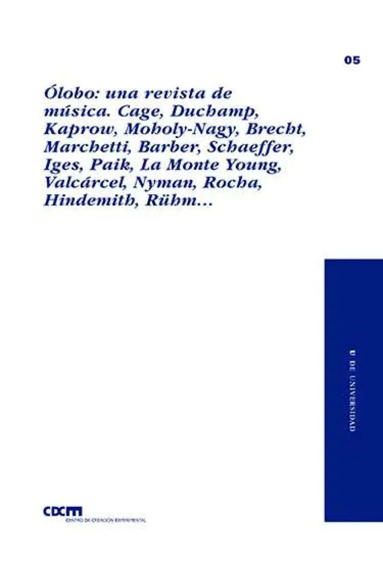 OLOBO UNA REVISTA DE MUSICA CAGE DUCHAM