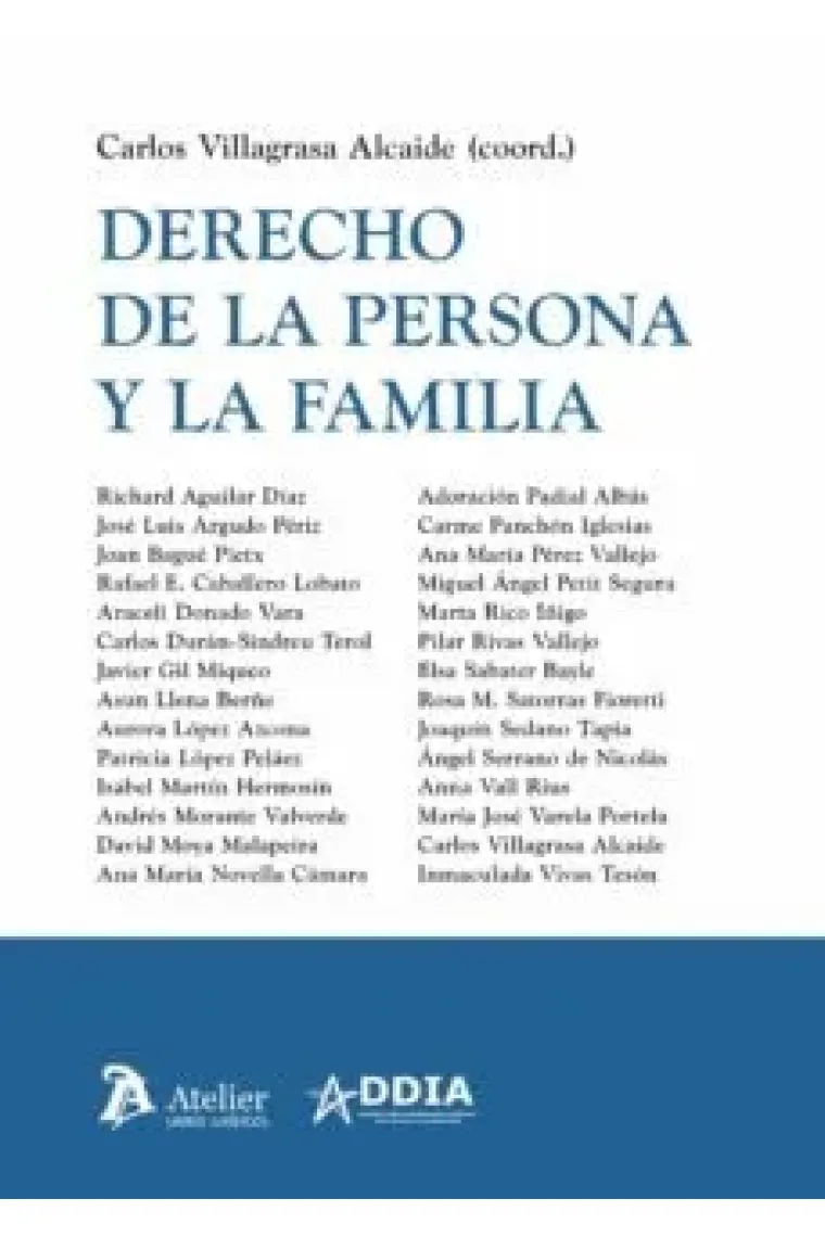 Derecho de la persona y la familia.
